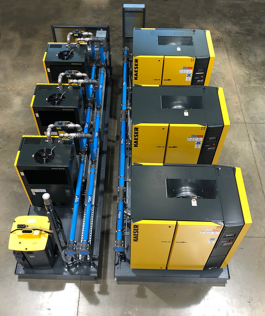 Skid air system Customized compressed air options